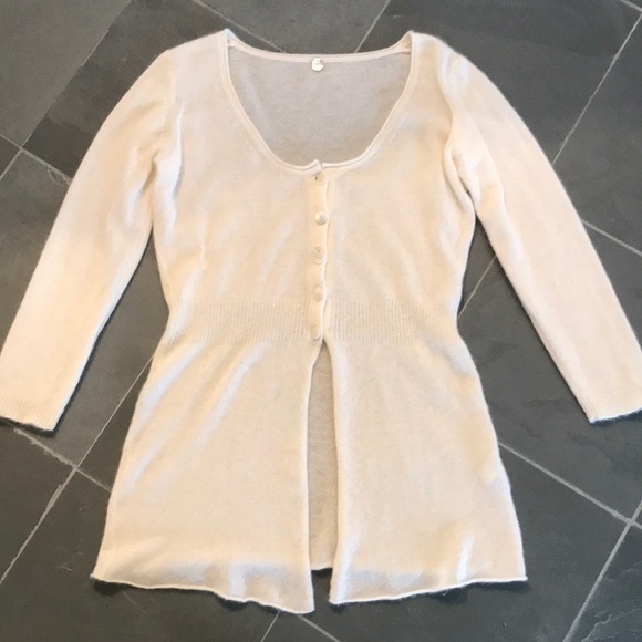 Margaret O'Leary Sweaters - Margaret O’Leary Creme Cashmere Sweater sz Small S